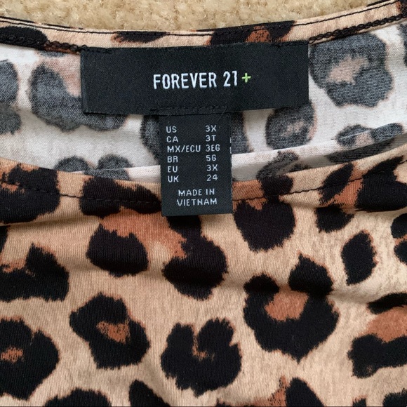 Forever 21+ Leopard print dress. Size 3x. - Picture 5 of 5